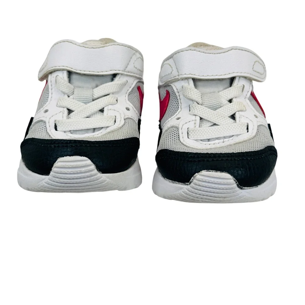 Nike Air Max SC Toddler Shoes CZ5361-006 Sz 4C Pink White Black Mesh Hook & Loop